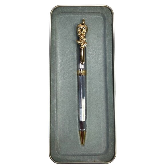 Vintage Looney Tunes Stylus Pen Pals Tin Case With Tweety Pen 1994 - Picture 2 of 8